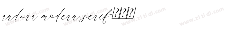 andora modern serif字体转换
